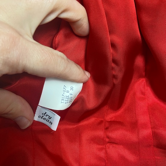 Pendleton Vibrant Red Women's Virgin Wool Blazer - Picture 9 of 9